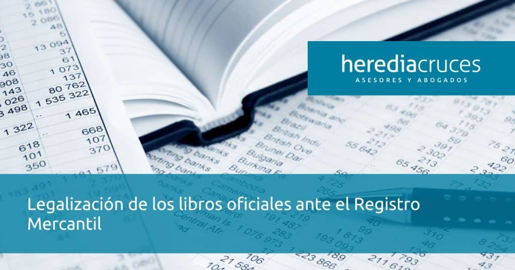 Legalización libros Registro Mercantil