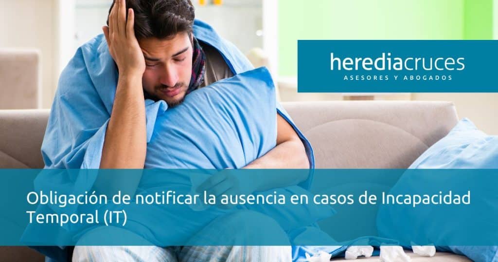 Notificación ausencia por incapacidad temporal
