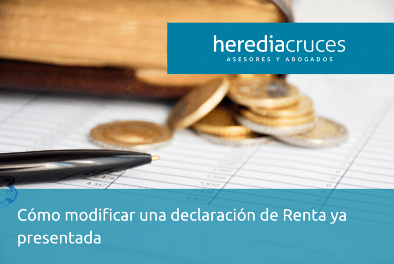 Modificar declaración de Renta presentada